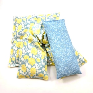 Gift Set- 3 PC Heat Packs-Reusable Pain Relief Kit-Neck/Back/-Eye Pillow/Microwavable Heat Pads-Self Care Pain Relief-For Her Gift