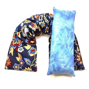Aromatherapy Neck Wrap Eye Pillow-Herbal Wrap- Hot Pack-Cold Pack-Gift- Spa Kit- Heated Bags- Ice Pack-Gift Giving- Floral Fabric