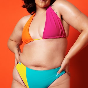 Bright Delight 2 Bikini Swimsuit S M L 1X 2X 3X/ Plus Sizes image 1