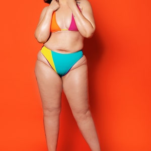 Bright Delight 2 Bikini Swimsuit S M L 1X 2X 3X/ Plus Sizes image 4