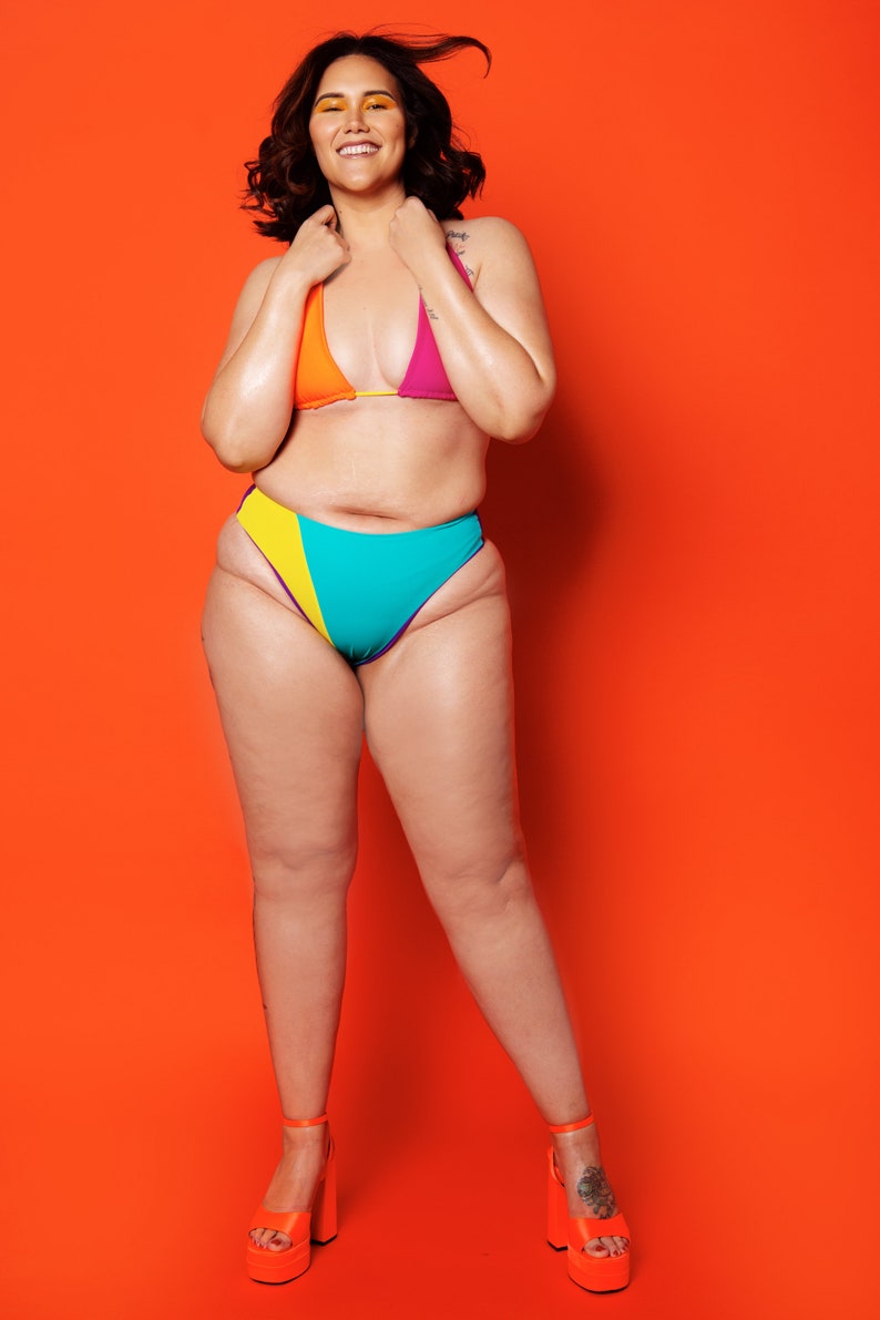 Bright Delight 2 Bikini Swimsuit S M L 1X 2X 3X/ Plus Sizes image 4