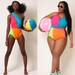 Bright Delight Convertible Swimsuit S M L 1X 2X 3X/ Wrap Swimsuit/ Plus Sizes 