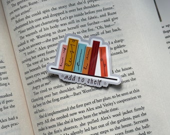 Bookshelf Sticker Waterproof Vinyl | TBR | Cute Bookish Stickers | Aesthetic Stickers for Kindle | TBR Sticker | Cute Book Stickers