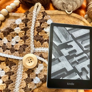 Crochet Book Sleeve Cover | Crochet Kindle Cover | Book Cover | Kindle Cover | Crochet Handmade | Crochet Book Holder | Kindle Holder