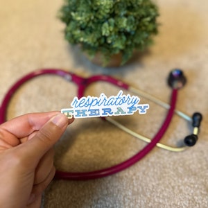Respiratory Therapy Sticker Waterproof Vinyl | Respiratory Therapist | Essential Worker | Healthcare Worker | Medical Stickers | Lungs | RRT
