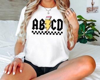 Abcd Teacher Shirt, Teacher Shirt, Back To School Shirt, Kindergarten Teacher Shirt,Elementary School Shirt,Gift For Teacher