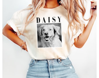 Custom Pet Photo Shirt, Personalized  Pet Shirt, Custom Picture Pet Shirt, Dog Lover Gift, Cat Lover Gift, Pet Loss Gift