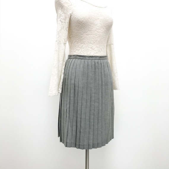 Laura Ashley Wool Pleated Skirt