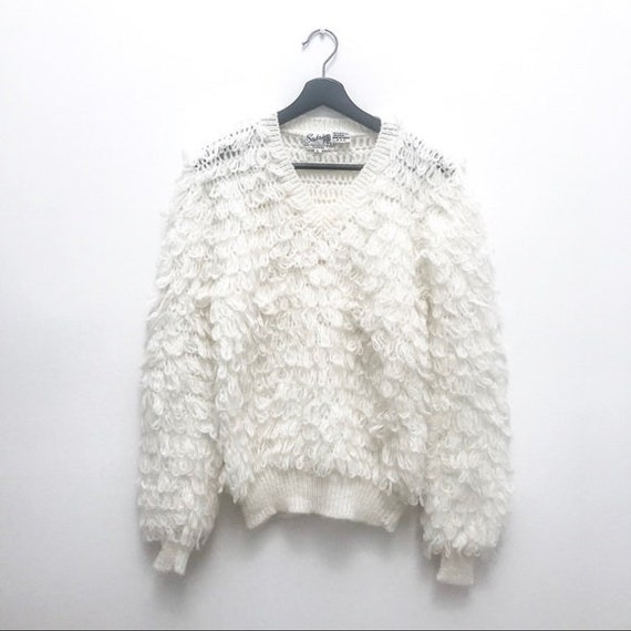 Vintage Oversized Fluffy Sweater