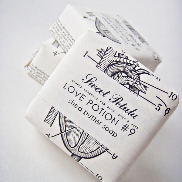 Rose Shea Butter Soap Bar - Love Potion No. 9 - (floral, exotic & smoky)