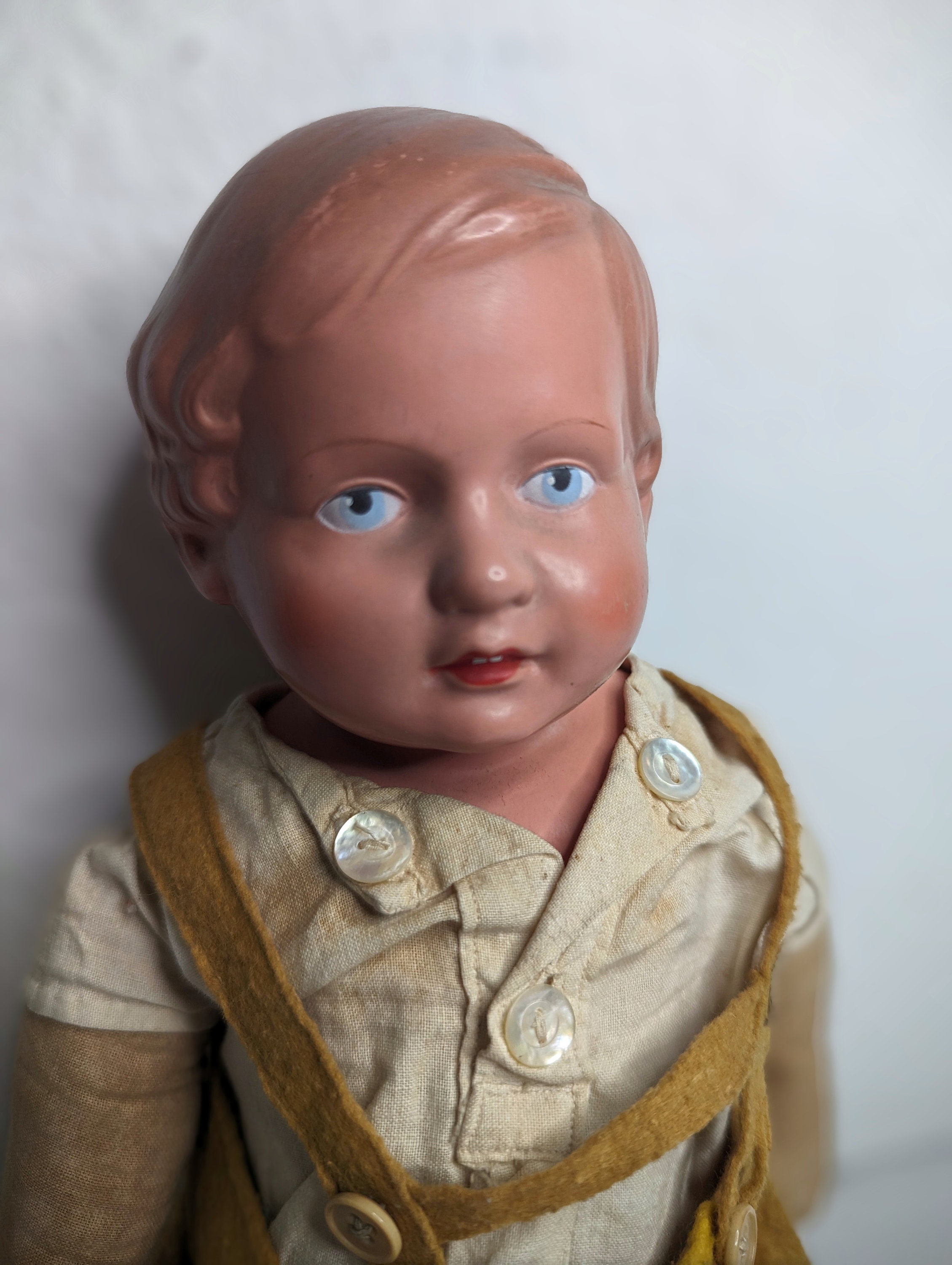Schildkröt - 2 Antique Celluloid dolls, a baby doll and a