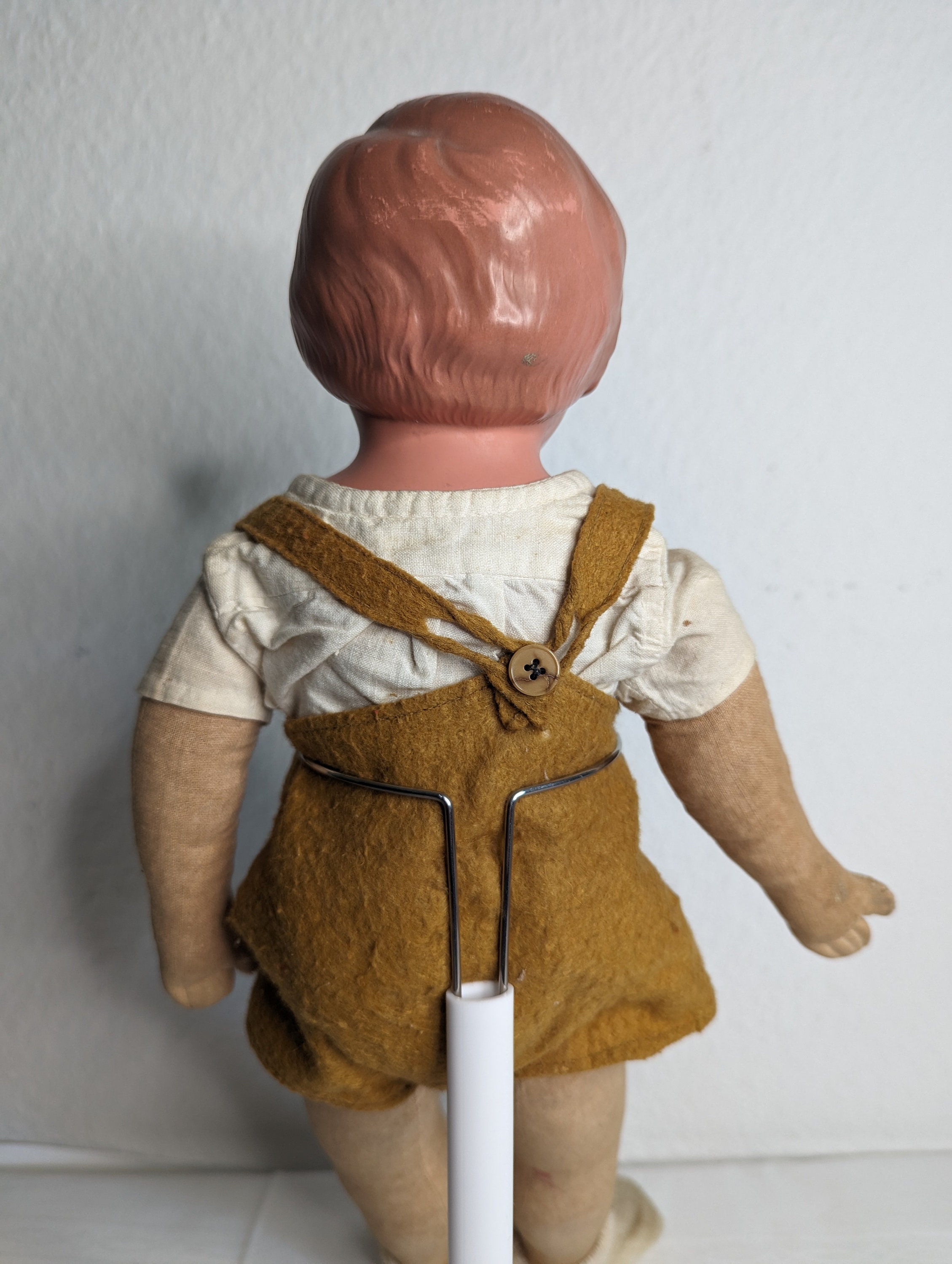 Poupon SCHILDKROT 'HANS' - 39 Cm - Certific Inclus - Poupée Vintage Allemagne
