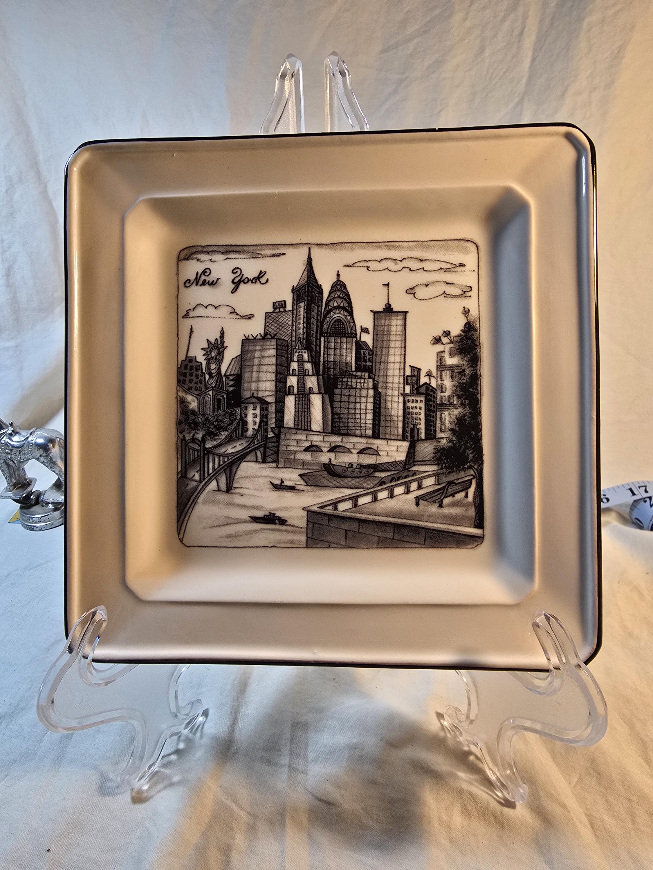 Brunelli Square City Plate - Etsy
