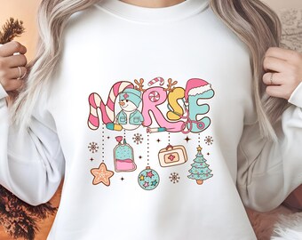 Christmas Nurse Shirt, Merry Christmas Shirt, Gift Ideas For Nurse, Christmas Nursing Sweatshirt, Nursing School T Shirt,Nurse Christmas.