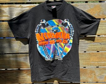 Vintage 1992 Nirvana Come as You Are Seahorse Shirt Size L Tultex