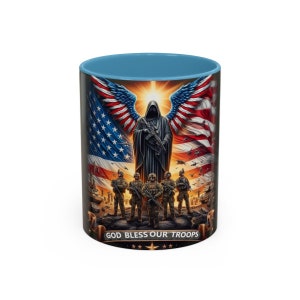 God Bless Our Troops  Accent Coffee Mug