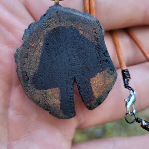 Small Woodslice Mushroom Necklace