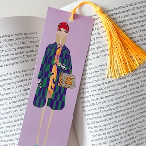Bookmark for women,Gift for Her,Fashion Gifts,Double sided bookmark,Book Lover,Book Lover Gift,Book worm,Cute Bookmarks,Book Club Gifts