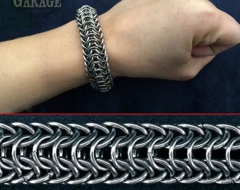 16g Steel PersianDragonscale - Mens HEAVY DUTY Chainmaille
