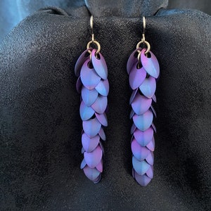 Titanium Earrings LIGHTWEIGHT Pick your colors Commercially pure and allergy free image 2