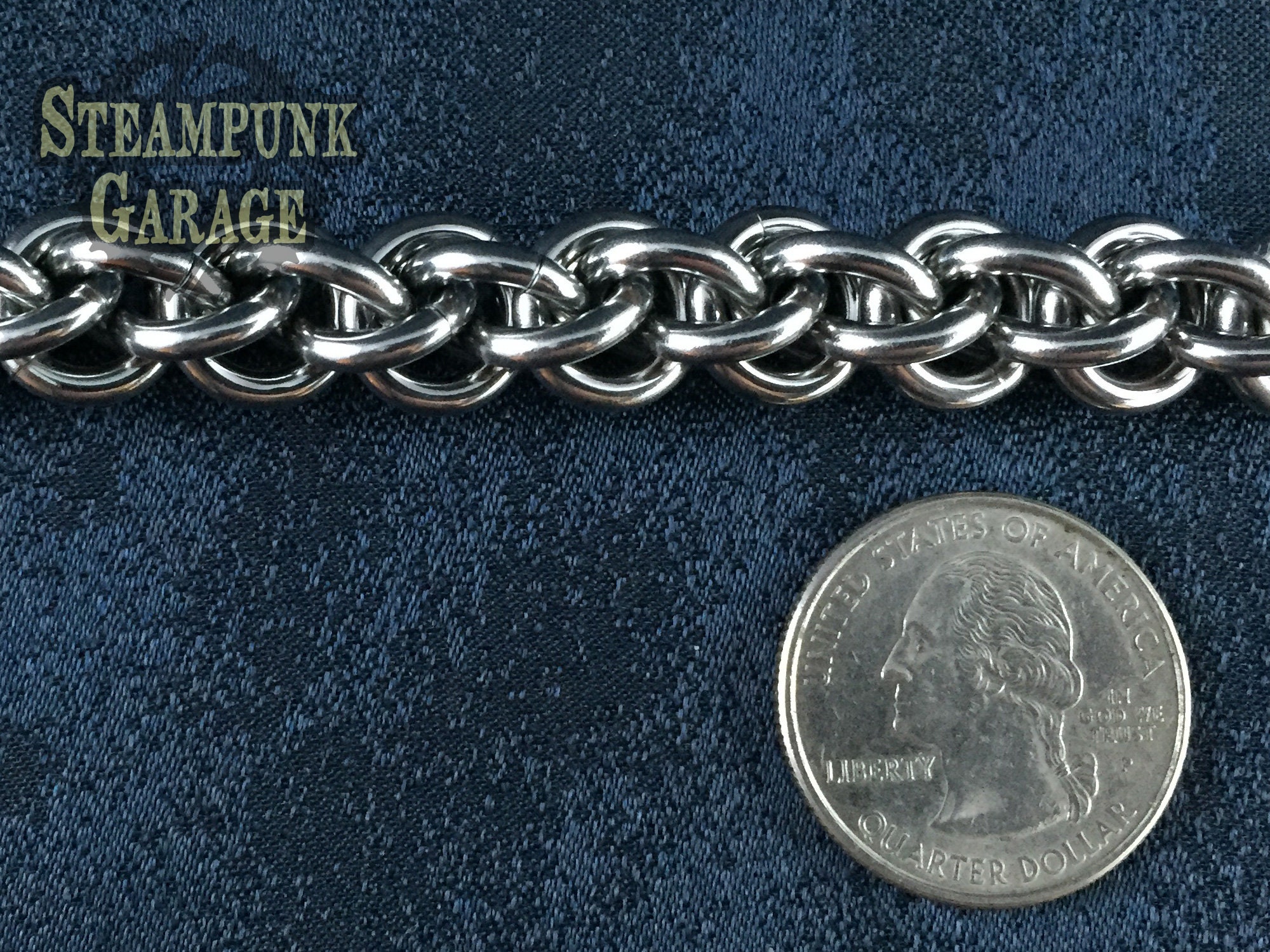Custom Made Wallet Chain - Black Or Silver Steel - Heavy Duty Industrial  Strength 14 Swg by Steampunk Garage