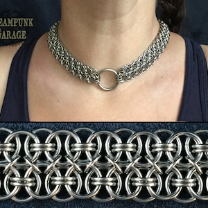 Choker Conundrum Lace Weave Stainless Steel or Titanium image 1