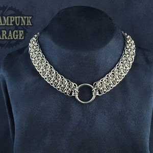 Choker Conundrum Lace Weave Stainless Steel or Titanium image 2