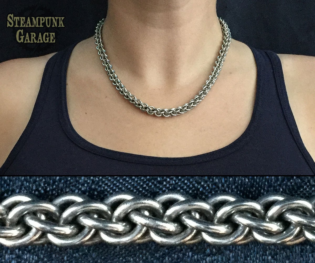 JPL3 Twist Chain - TITANIUM or Stainless STEEL Necklace - MEDIUM