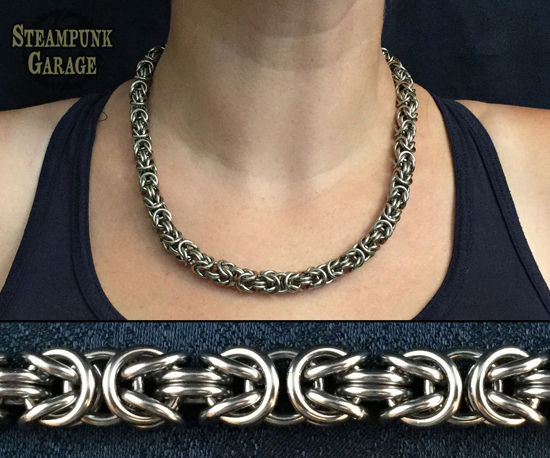 Sleek and Strong: Titanium or Stainless Steel Byzantine