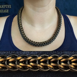 Foxtail Square Wire Chain - TITANIUM Necklace - Chainmaille Jewelry - Custom Viking Style Necklace - Unique Bracelet, Wallet Chain, Key Fob