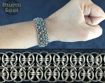 Unique Double Helm Chain With Titanium or Stainless Steel - SMALL