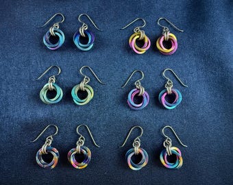Anodized TITANIUM Earrings — Handmade Chaos in Luxury Metal