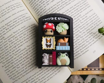3D Printed Bookshelf Fidget Toy, Cozy  Desk Decor, Clicky Sensory Item