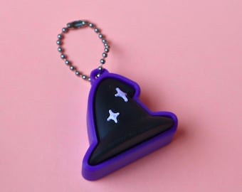Porte-clés avec chapeau de sorcière imprimé en 3D Clicky Fidget