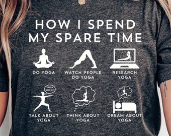Namaste Yogashirt | Grappig yoga-T-shirt | Cadeau voor yogi's | Unisex yogakleding | Mindfulness & Meditatie T-shirt