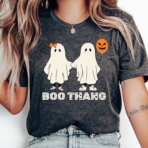 Halloween Ghost Shirt, Boo Thang Shirts, Couples Halloween Shirt, Cute Little Ghost Shirt, Spooky Season Shirt, Fall Graphic Tee