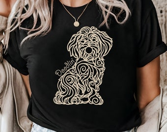 Golden Doodle Shirt | Cute Goldendoodle Tee | Dog Lover Gift | Doodle Mom Apparel | Goldendoodle Owner Present | Funny Pet Lover T-Shirt