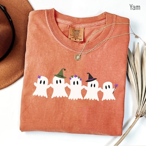 Halloween Ghost Comfort Colors Shirt, Cute Ghost Shirt, Womens Halloween Shirt, Cute Fall Shirt, Spooky Season Shirt, Gift For Halloween