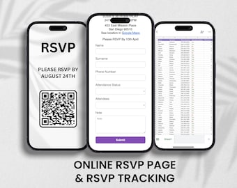 Custom Online RSVP Web Page with Google Sheet Tracking