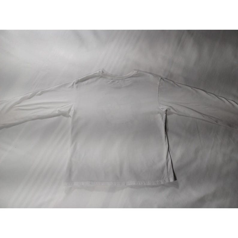 Hello Kitty Shirt Youth 6-7Y White Long Sleeve Silver Heart Graphic H&M Sanrio image 4