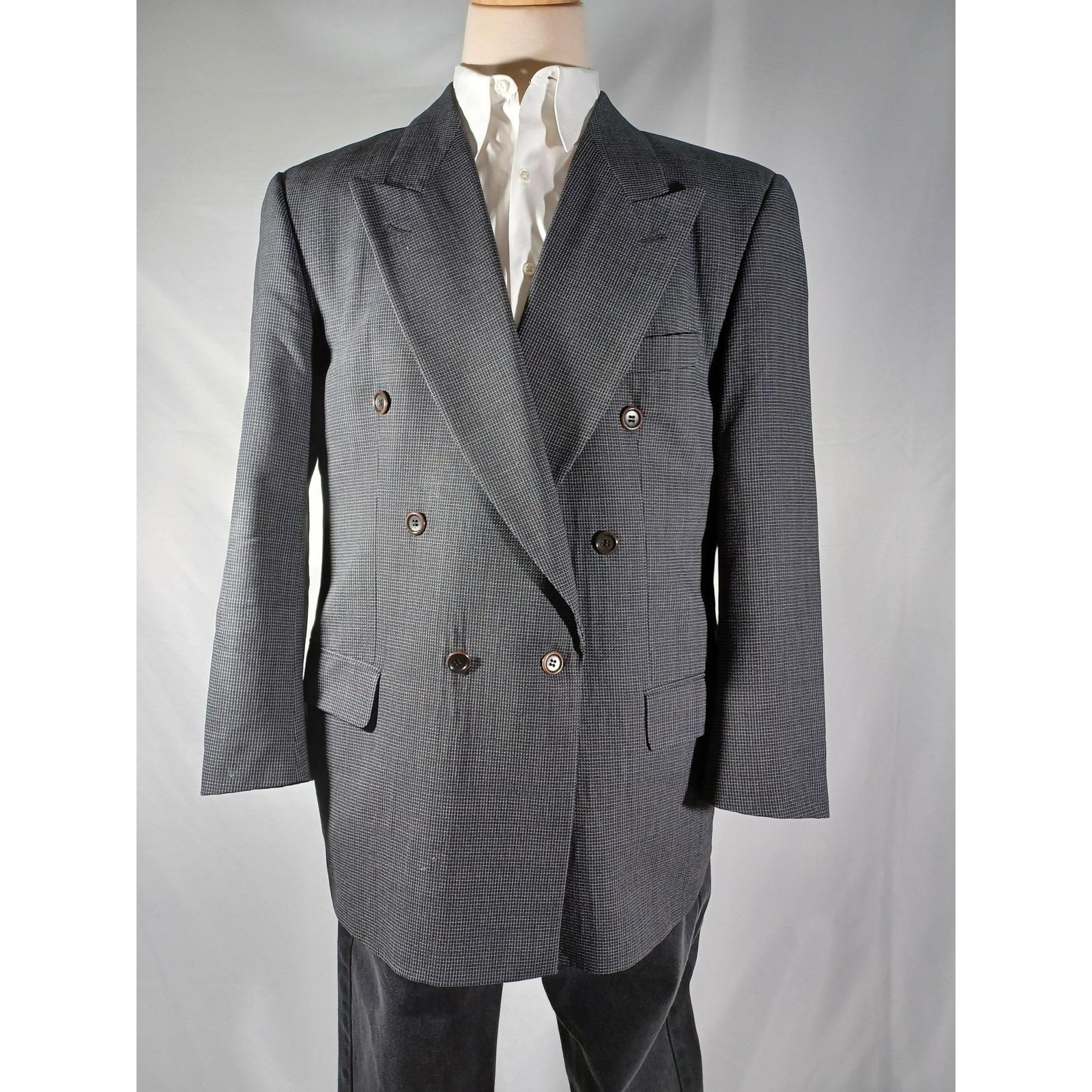 ジャケット・アウター 80s 90s USA linen double-breasted jacket Mens 80s Double Breasted Suit - Etsy