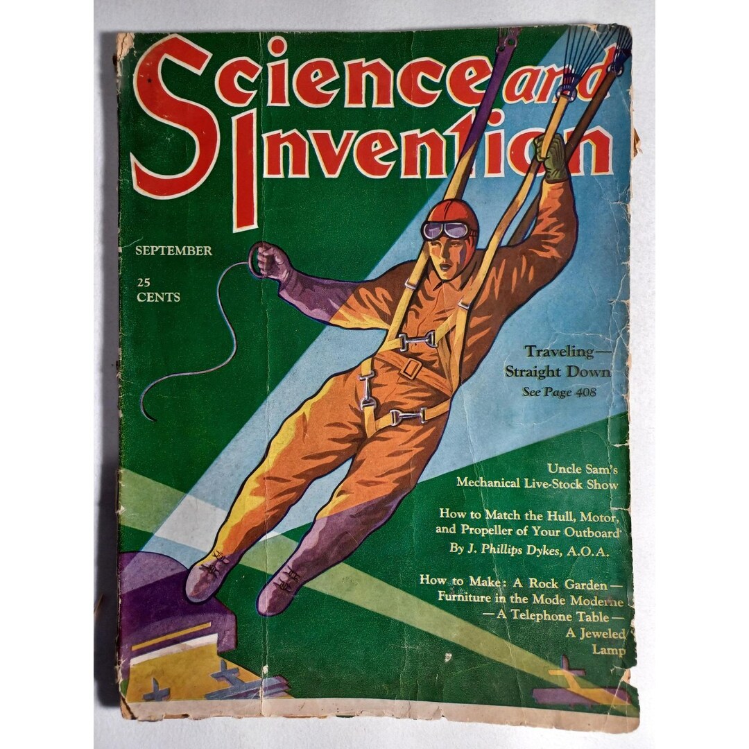 Vintage 1930 Science and Invention Magazine September Aviation Vol ...