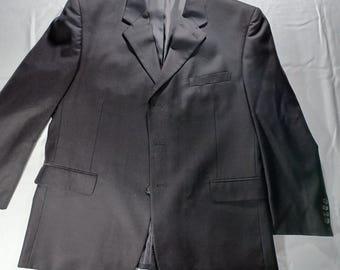Ferretti Uomo Black 44S Hand Tailored Wool Blend Blazer Jacket