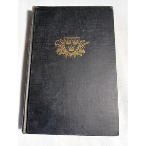 Vintage La Rosa Negra Thomas B Costain 1945 Tela negra HC Ficción histórica imagen 2