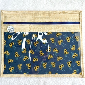 Borsa per progetti di campionamento di Susan: parte frontale in vinile 14 x 11
