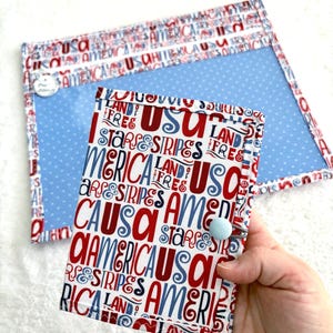 Borsa da progetto USA: parte frontale in vinile 14 x 11 con accessorio coordinato