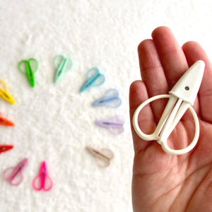 12 Colors! Tiny Travel Scissors with Sheath: Embroidery, Sewing, Crafting
