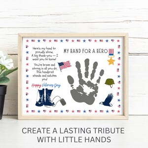 Veterans Day Handprint Craft, Veteran Appreciation, Patriotic Handprint ...
