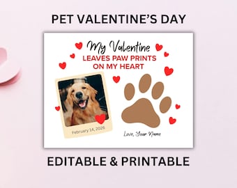 Souvenir personnalisé de la Saint-Valentin pour animal de compagnie, amoureux des chiens, amoureux des chats, Saint-Valentin pour chiot, cadeau pour amoureux des animaux de compagnie, cadeau pour maman chien, cadeau pour maman chat