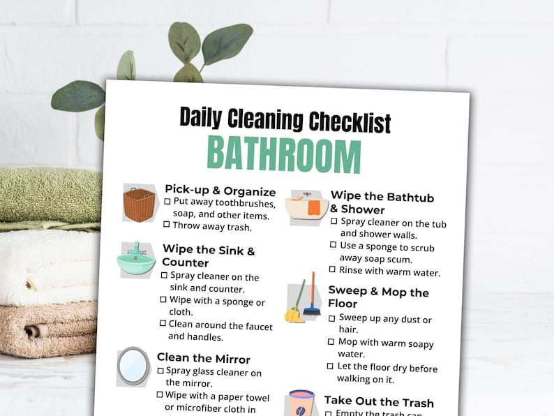 Home Cleaning, Bathroom Cleaning Guide